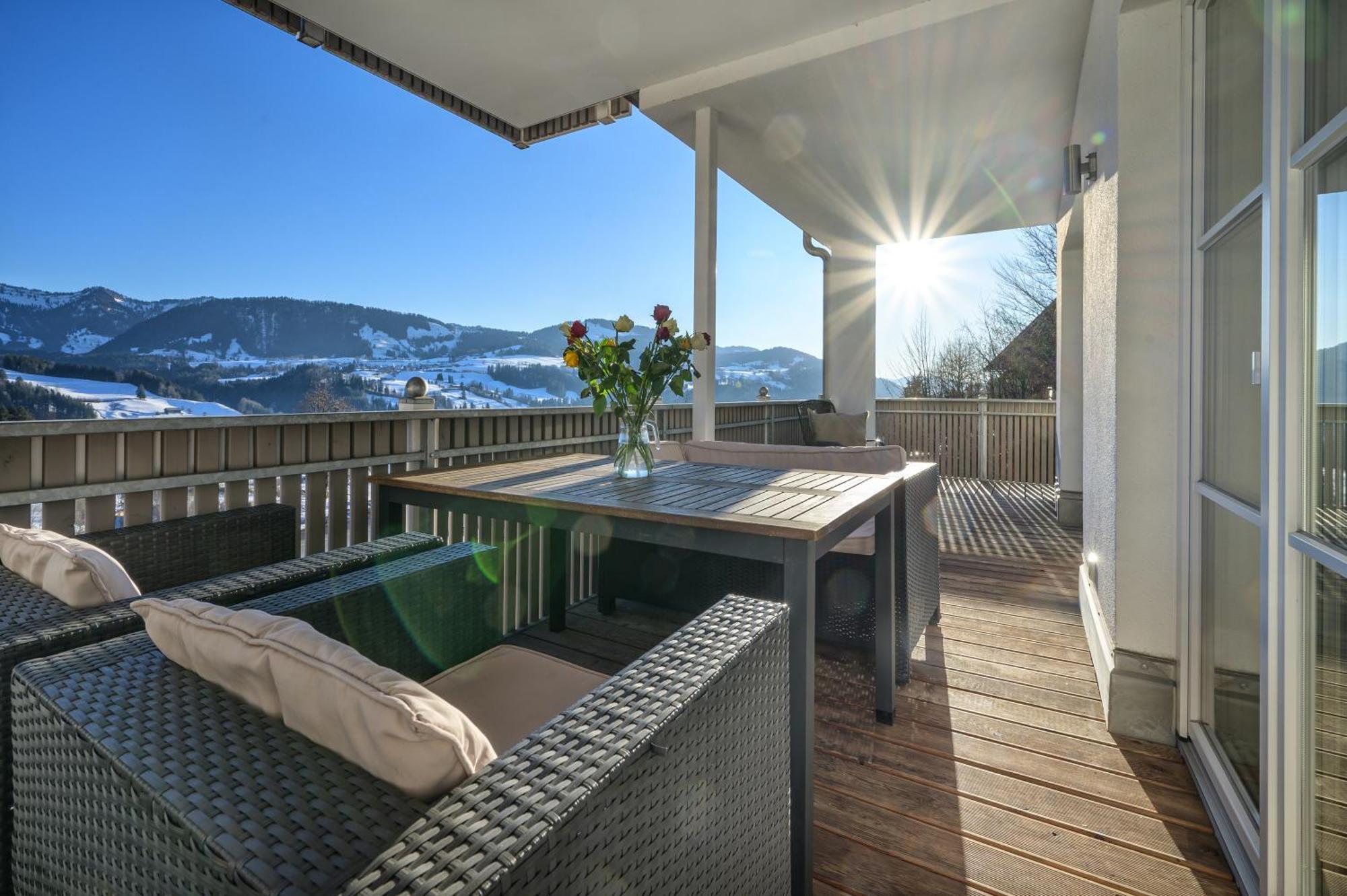 Haus "Bergblick" Ferienwohnung Hochgrat Oberstaufen Mit 2 Schlafzimmer Екстер'єр фото