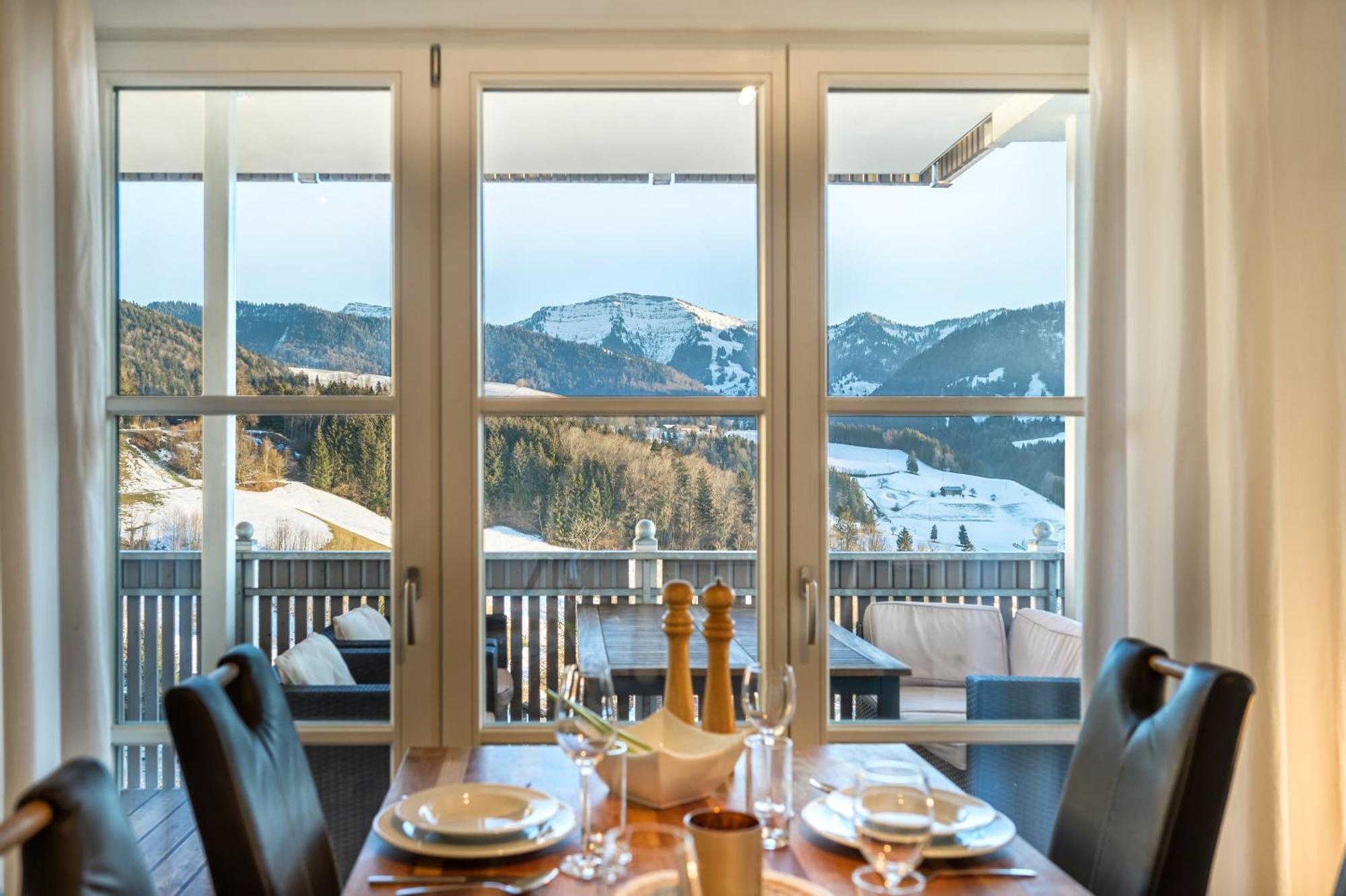 Haus "Bergblick" Ferienwohnung Hochgrat Oberstaufen Mit 2 Schlafzimmer Екстер'єр фото