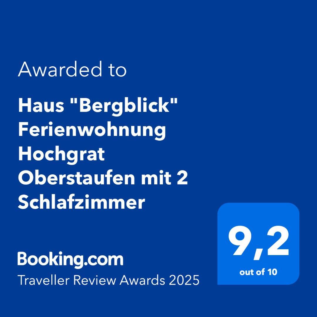 Haus "Bergblick" Ferienwohnung Hochgrat Oberstaufen Mit 2 Schlafzimmer Екстер'єр фото
